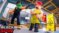 You can steal money by threatening workers (Image via Roblox)